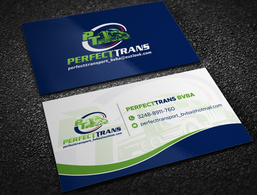 PerfectTrans BVBA logo design by Kindo