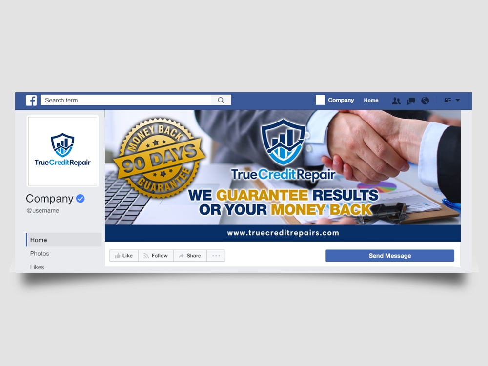 True Credit Repair logo design by Realistis