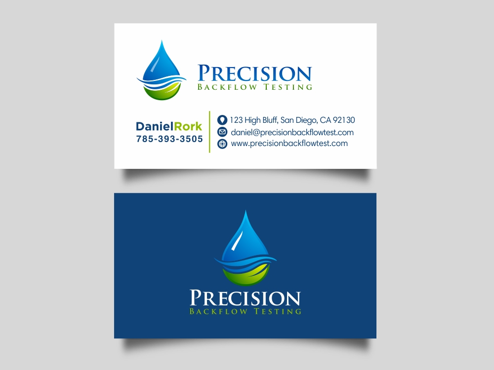 Precision Backflow Testing logo design by Realistis