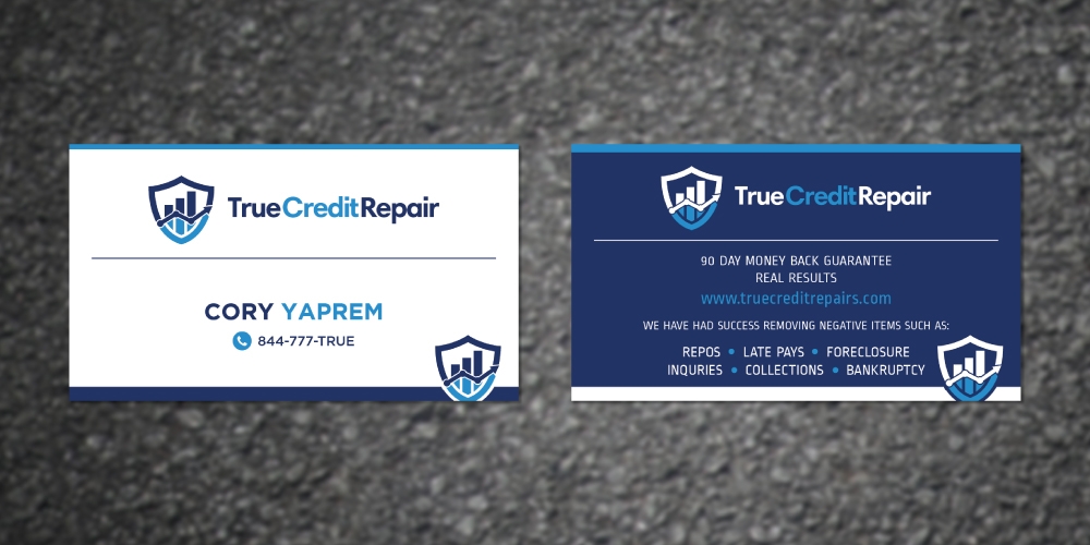 True Credit Repair logo design by Boomstudioz