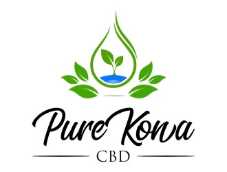 Pure Kona CBD logo design by jetzu