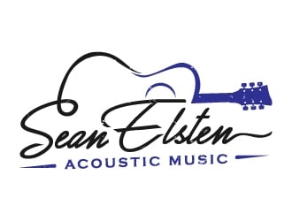 Sean Elsten Acoustic Music logo design by akilis13