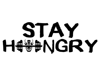 STAY HUNGRY logo design by MAXR