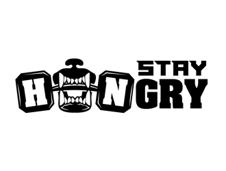 STAY HUNGRY logo design by DreamLogoDesign