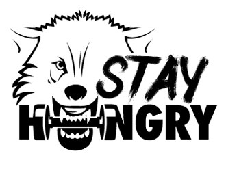 STAY HUNGRY logo design by logoguy