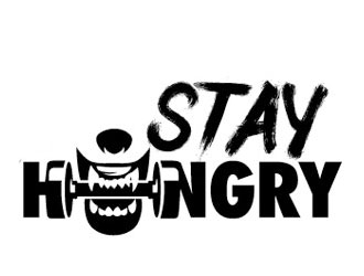 STAY HUNGRY logo design by logoguy