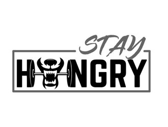 STAY HUNGRY logo design by logoguy