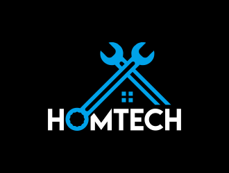 HOMTECH logo design by AisRafa