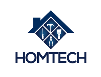 HOMTECH logo design by kunejo