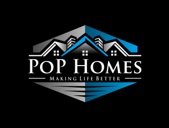 PoP Homes logo design by AisRafa
