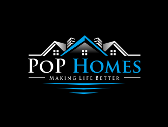 PoP Homes logo design by AisRafa