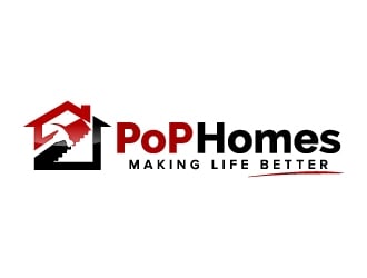 PoP Homes logo design by jaize