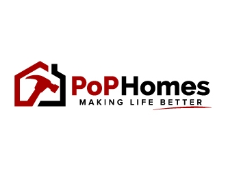 PoP Homes logo design by jaize