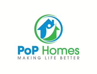 PoP Homes logo design by J0s3Ph