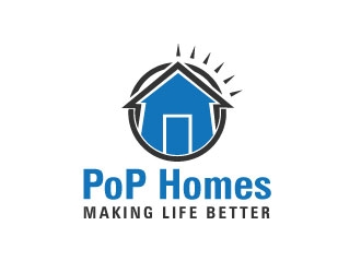 PoP Homes logo design by Webphixo