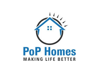 PoP Homes logo design by Webphixo