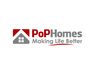 PoP Homes logo design by serprimero
