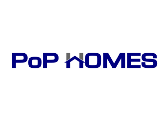 PoP Homes logo design by Rossee