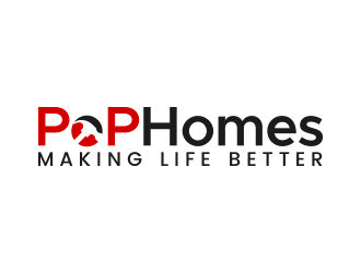 PoP Homes logo design by lexipej