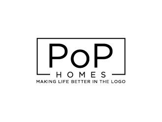 PoP Homes logo design by labo