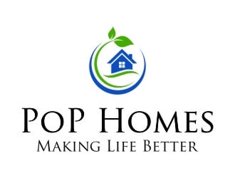 PoP Homes logo design by jetzu
