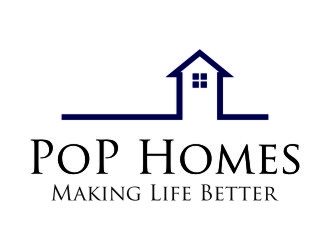 PoP Homes logo design by jetzu