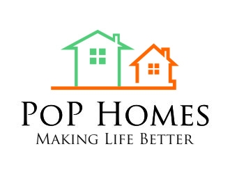 PoP Homes logo design by jetzu