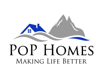 PoP Homes logo design by jetzu