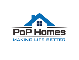 PoP Homes logo design by YONK