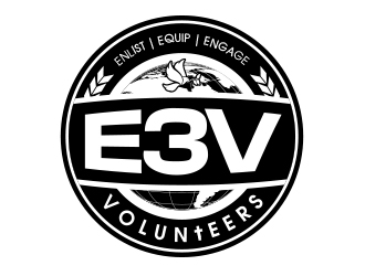 E3 Volunteers logo design by MarkindDesign
