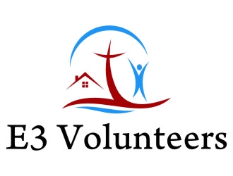 E3 Volunteers logo design by jetzu