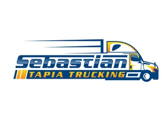 Sebastian Tapia Trucking logo design by DreamLogoDesign
