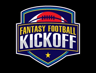 Kick Off Fantasy Football logo design by boybud40
