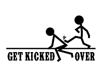 Get kicked over logo design by Roma
