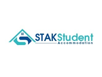 STAK Student Accommodation logo design by shravya
