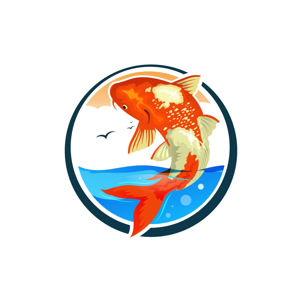 Koi Pond Info logo design by dibyo