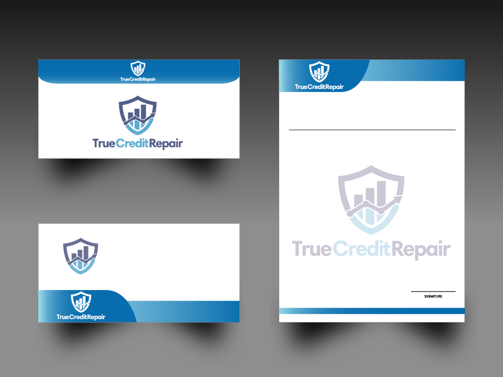 True Credit Repair logo design by bulatITA