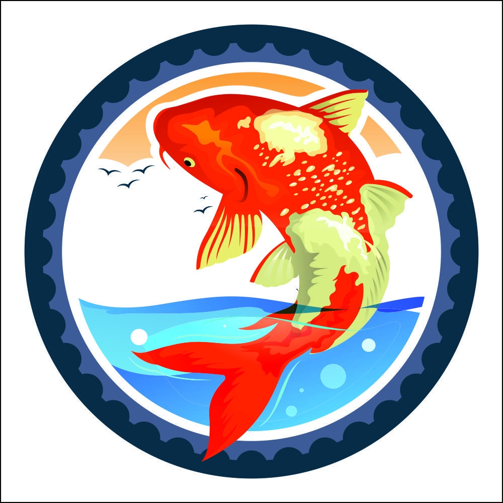 Koi Pond Info logo design by indrabee