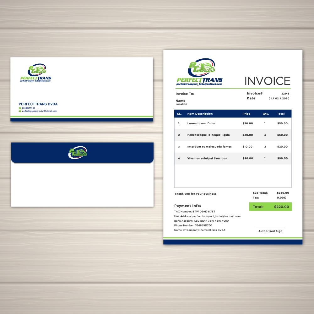 PerfectTrans BVBA logo design by labo