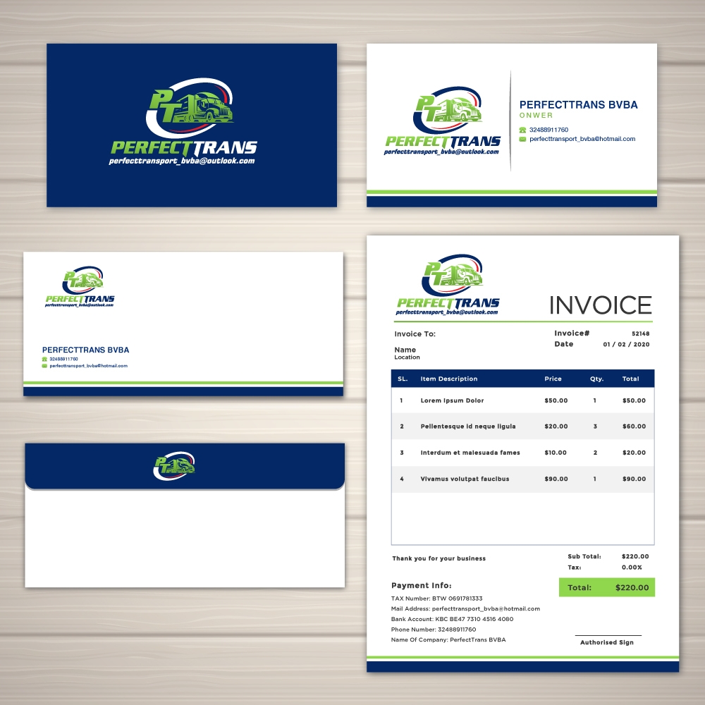 PerfectTrans BVBA logo design by labo