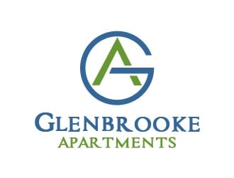 Glenbrooke Apartments logo design by Benok