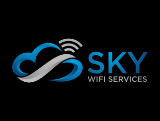 Sky Wifi Services logo design by eagerly