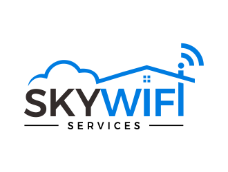 Sky Wifi Services logo design by creator_studios