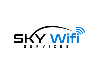 Sky Wifi Services logo design by done
