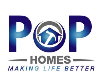 PoP Homes logo design by PMG