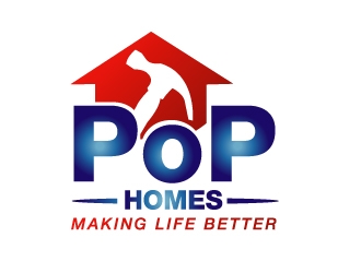 PoP Homes logo design by PMG