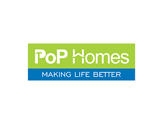 PoP Homes logo design by enzidesign