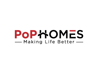 PoP Homes logo design by denfransko