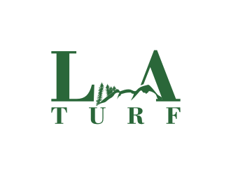 L A Turf logo design by sodimejo