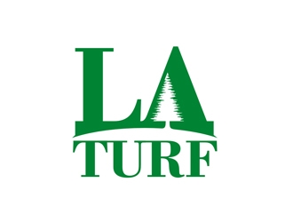 L A Turf logo design by golekupo